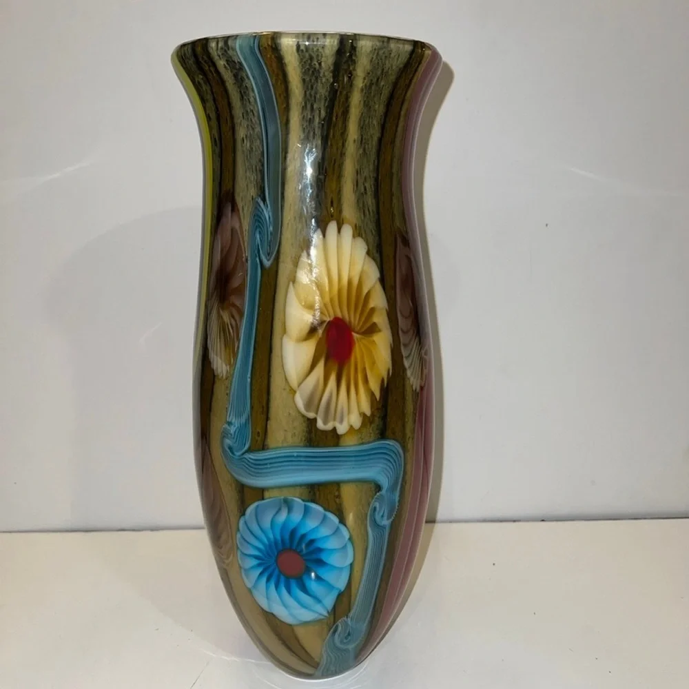 Murano Art Glass Vase Large 15